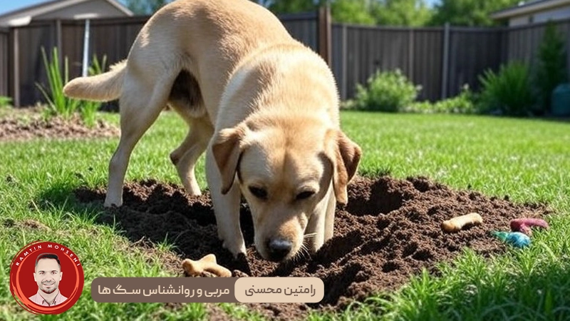 چرا سگ‌ ها زمین را حفر می‌کنند؟